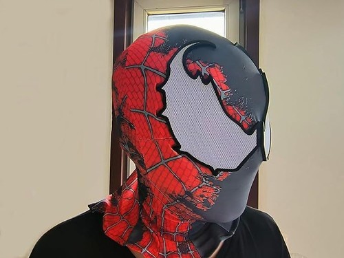 Maschera viso uomo ragno
